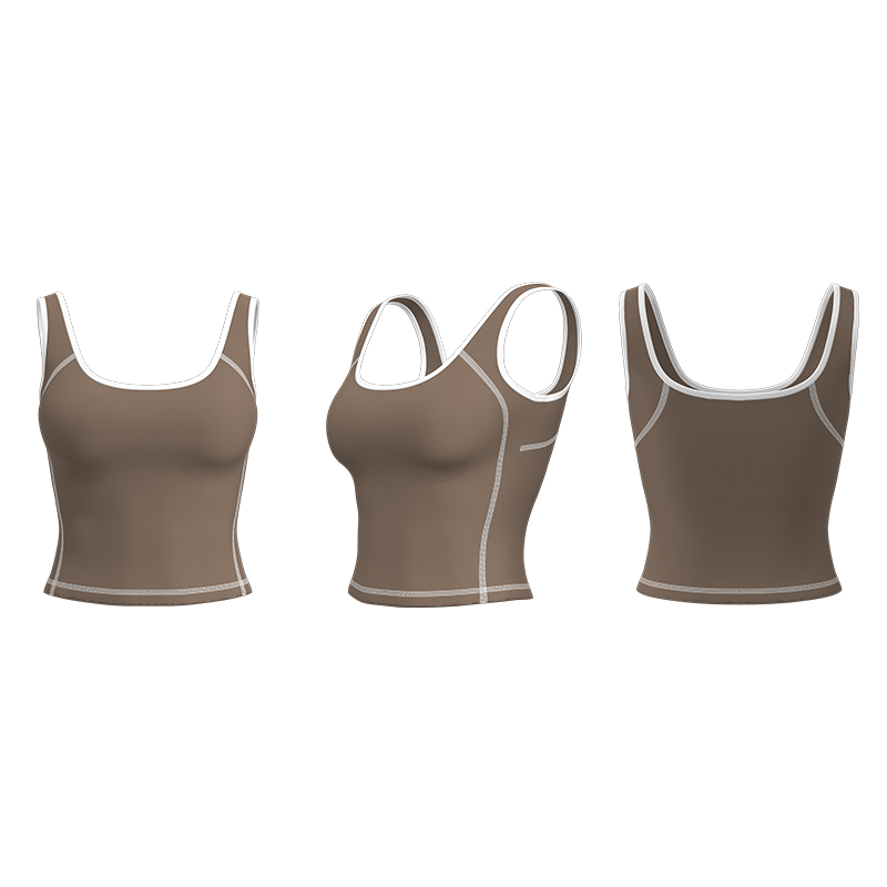 Peach-shaped curved top - view 8