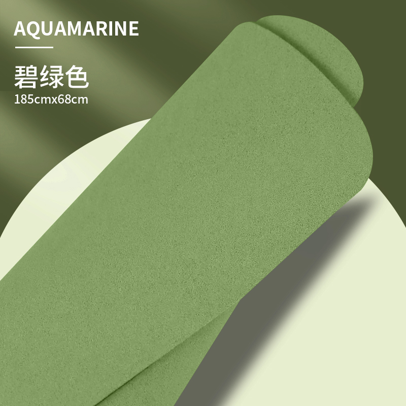 Matte Nature Rubber - 185*68*0.45cm - Single Color Professional Yoga Mat with Laser Printed Alignment Lines - in-use view