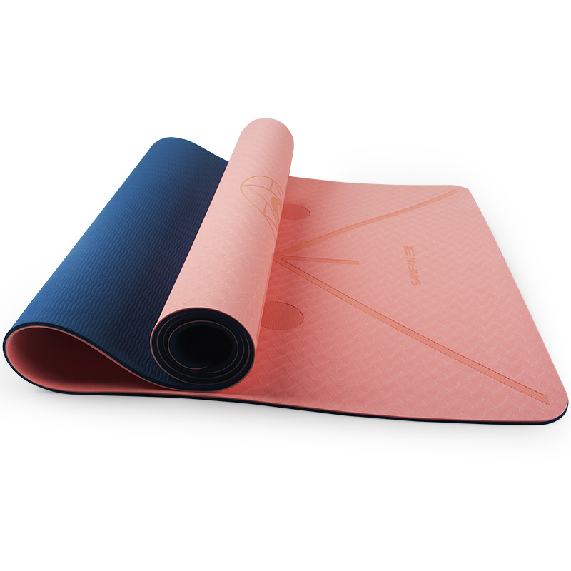 TPE - 183*66*0.6cm - Double Color Premium Yoga Mat - detail view