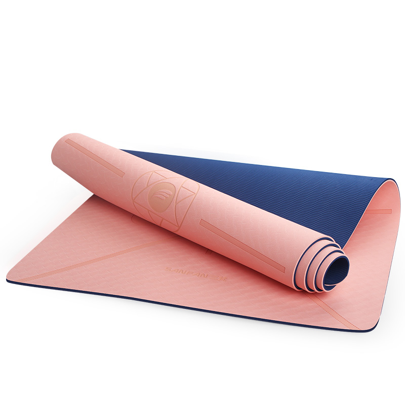 TPE - 183*66*0.8cm - Double Color Premium Yoga Mat