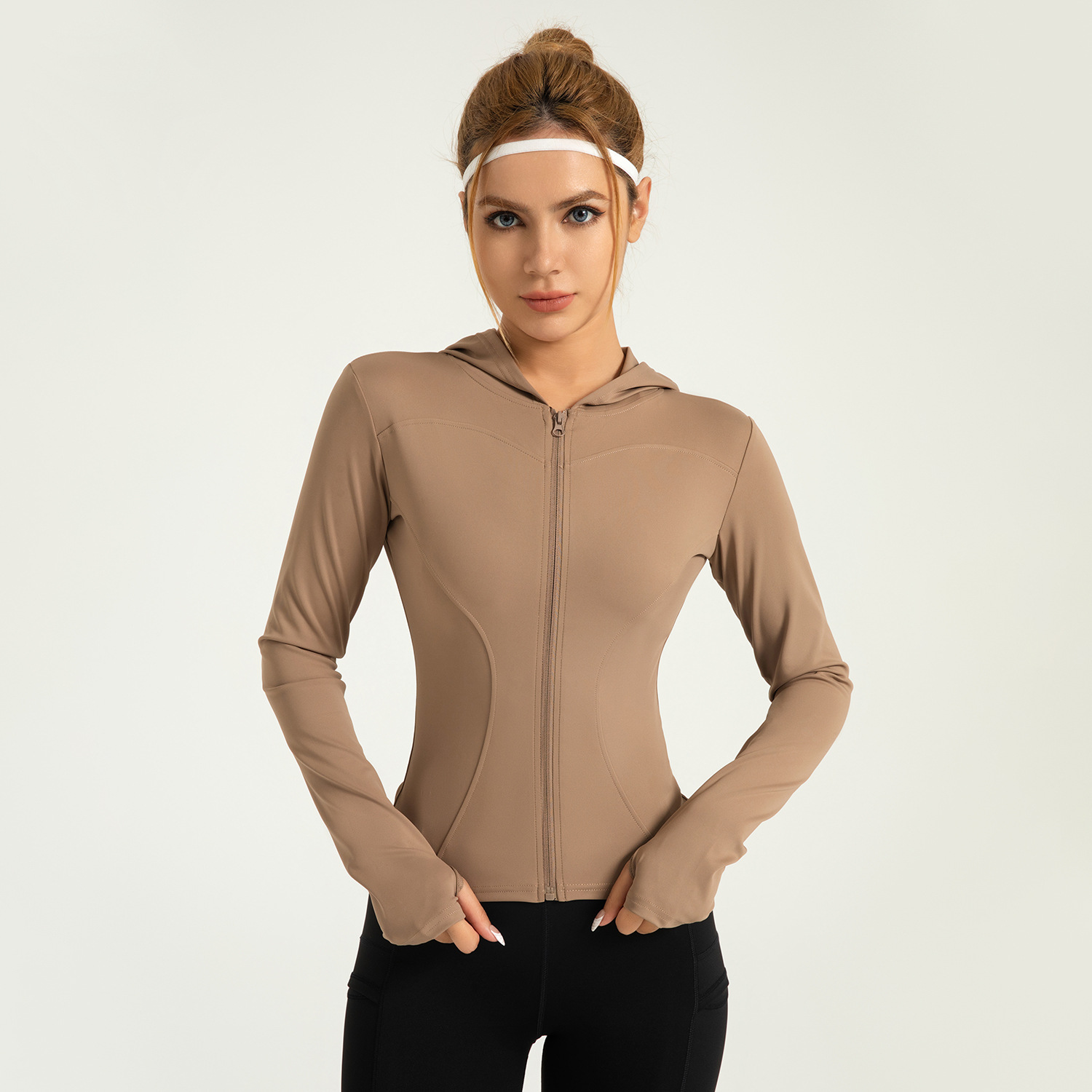 Peach Yoga Hooded Jacket