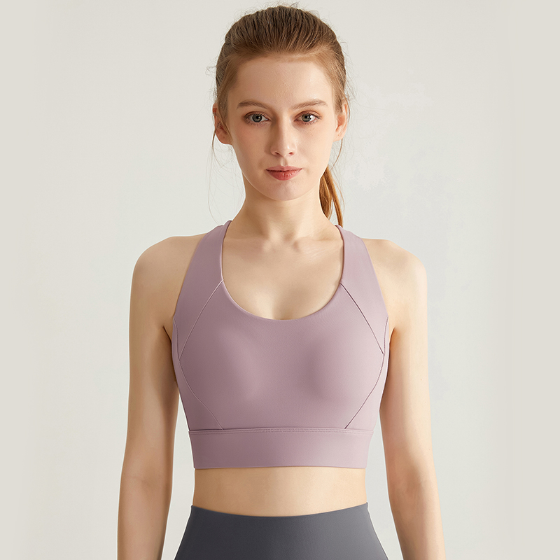 Integrated sports bra for women, suitable for high-intensity shock-absorbing running, gathers the body, is professionally designed for rope skipping, has a beautiful back strap and chest pad, can be worn externally. - view 8