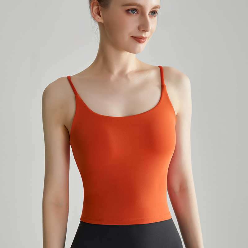 LAHN suspension belt fitness vest with built-in chest pad, shock-absorbing and antibacterial fabric, U-shaped beauty back sports bra for women - view 9