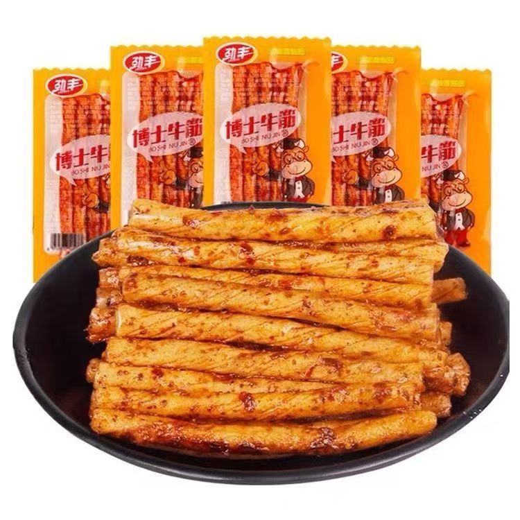劲丰博士牛筋辣条儿时怀旧棒面筋双麻辣仔豆筋小零食休闲食品小吃