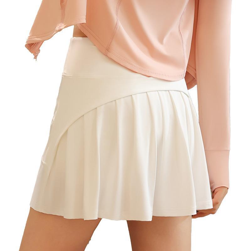 Nylon Pleated Skirt - in-use view