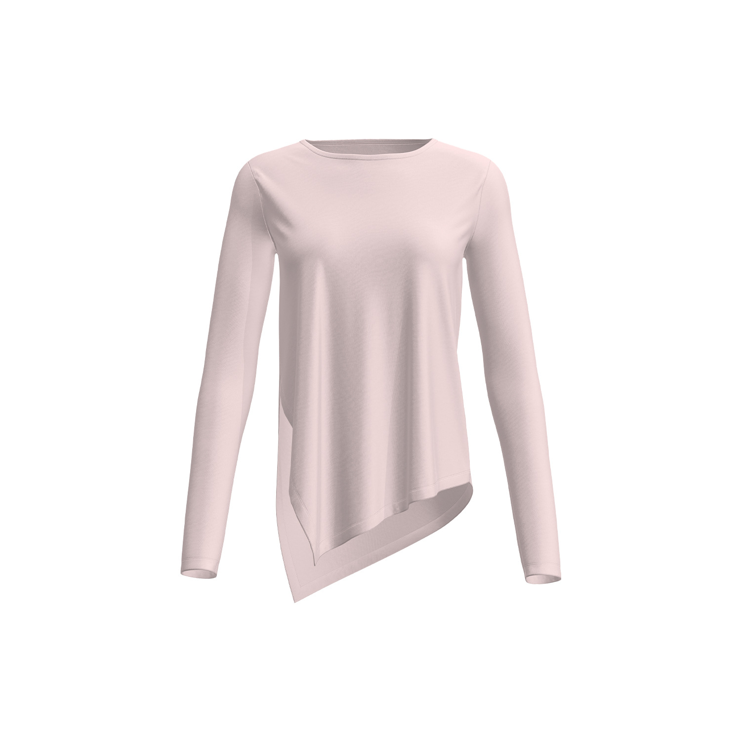 Silk loose long-sleeved shirt - in-use view