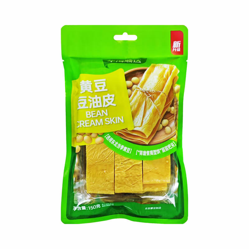 华海顺达 黄豆豆油皮150g/袋 豆腐皮豆制品火锅凉拌麻辣烫炒菜