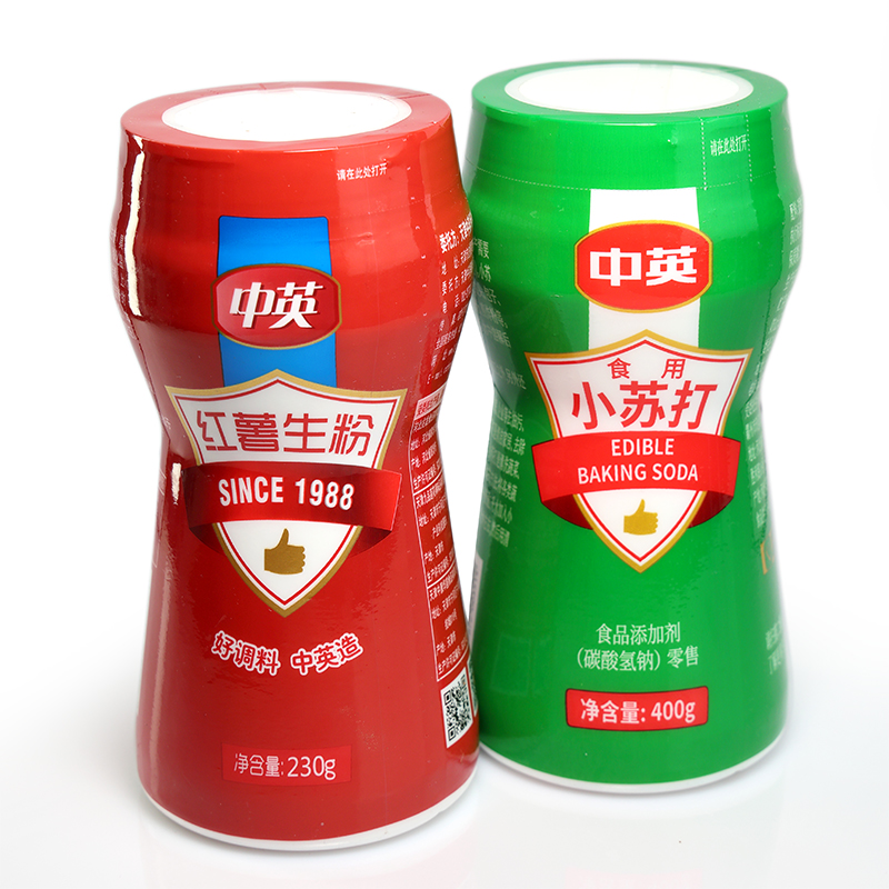 中英 食用小苏打400g/瓶 家用厨房烘焙原料小苏打粉清洁去污水果衣服牙齿