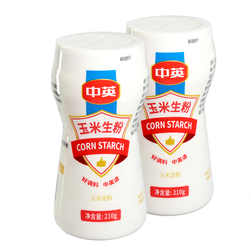 中英 玉米淀粉生粉食用淀粉勾芡家用商用烘焙原料嫩肉烹饪勾芡210g