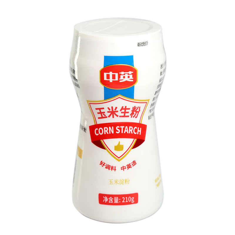 中英 玉米淀粉生粉食用淀粉勾芡家用商用烘焙原料嫩肉烹饪勾芡210g