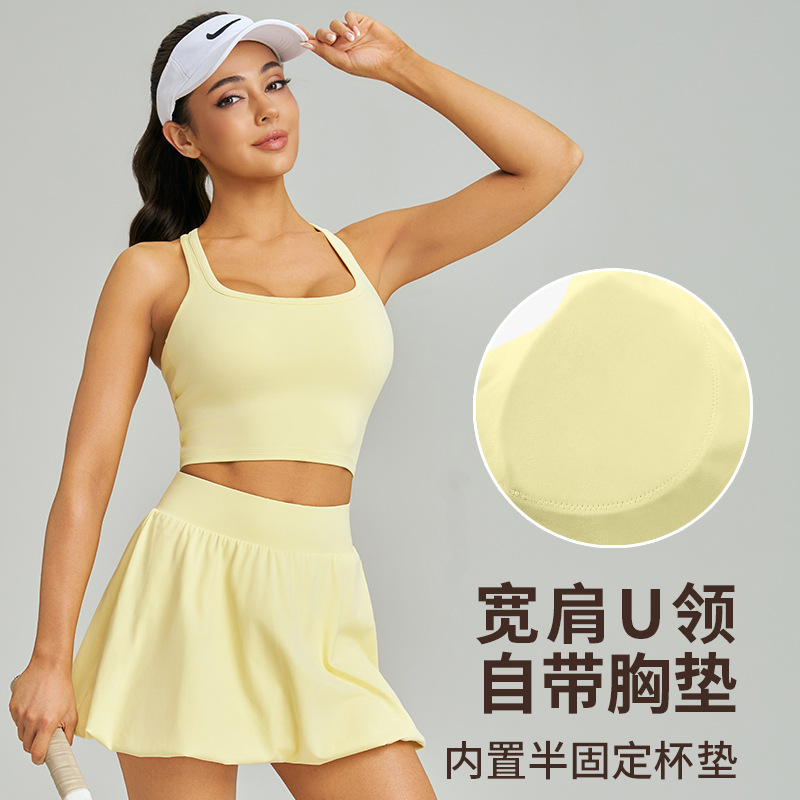 Vyman Cross Mesh Open Back Yoga Bra with Underwire for Women - Breathable, Quick-Drying Tennis Fitness Sports Underwear - side view