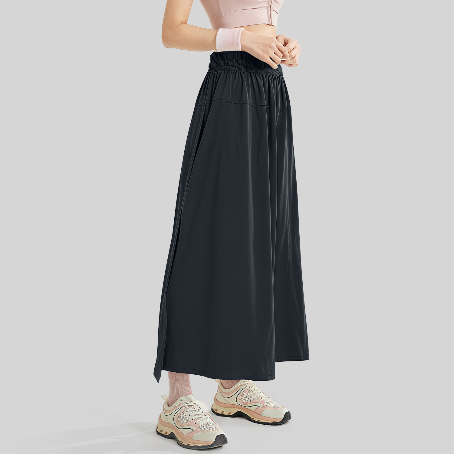 Loose skirt pants - detail view