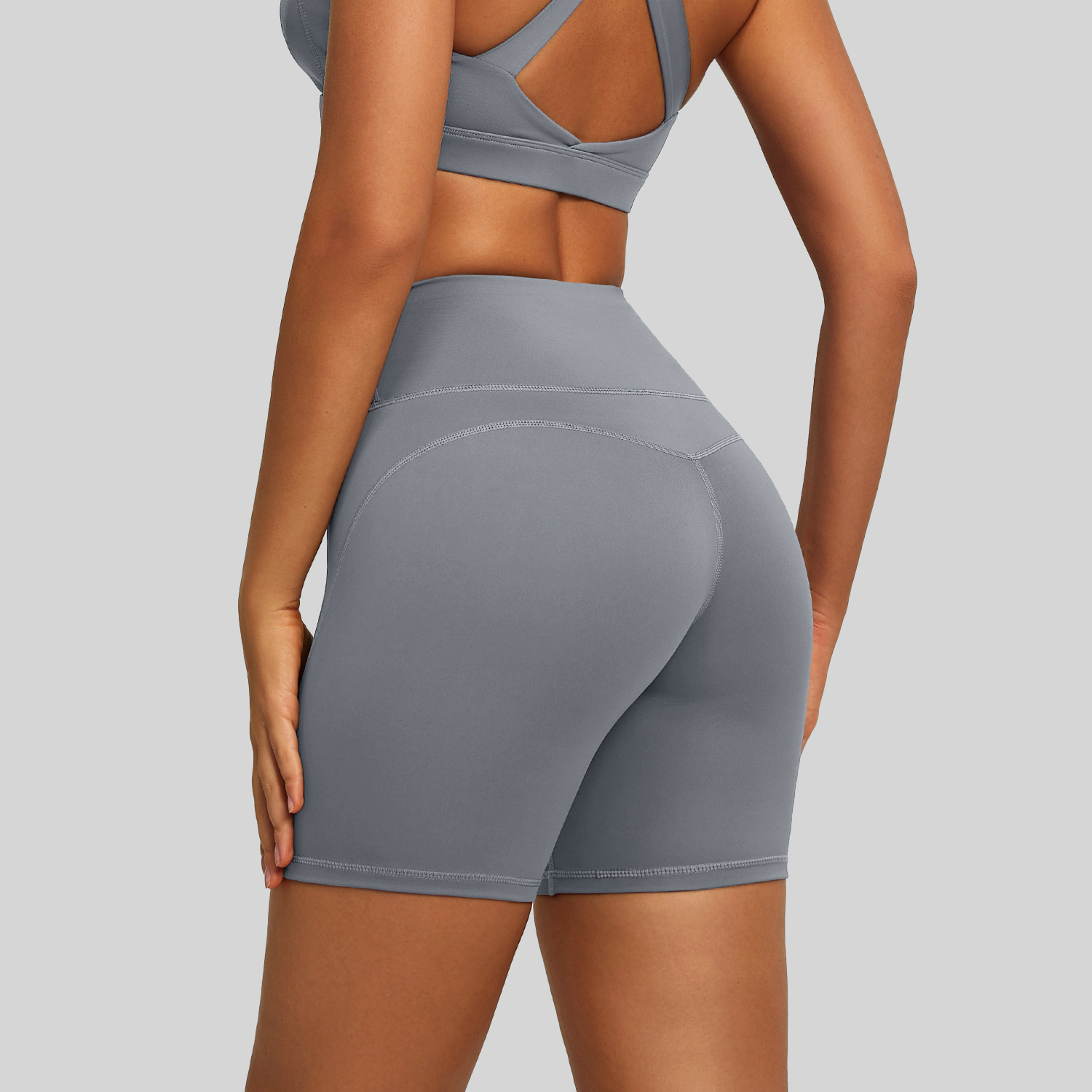Polyamide five-inch pants - detail view