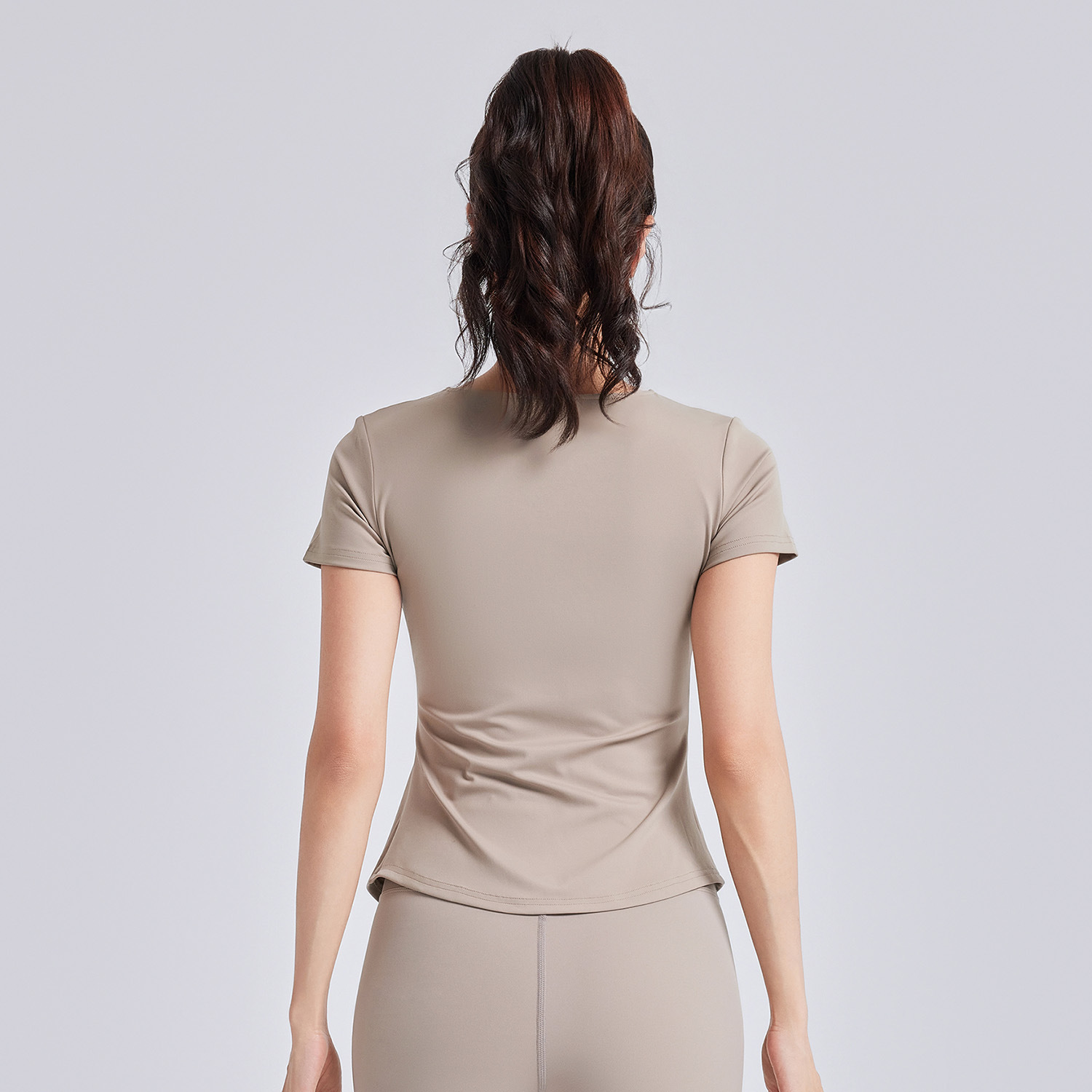 Peach Freedom V-neck Short Sleeve Shirt - detail view
